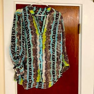 Snake print blouse